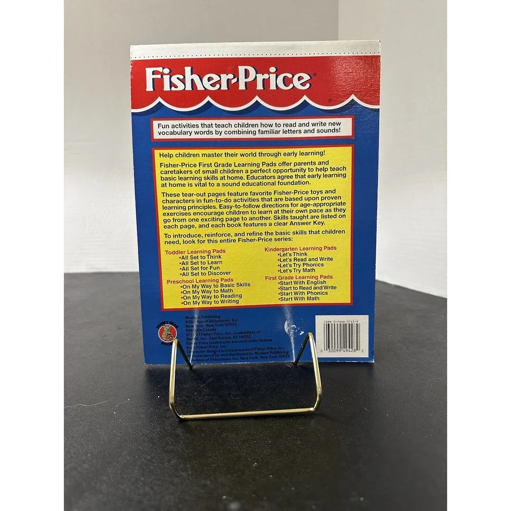 Fisher-Price First Grade Learning Pad Start with Phonics Vintage 1997-98 UNUSED